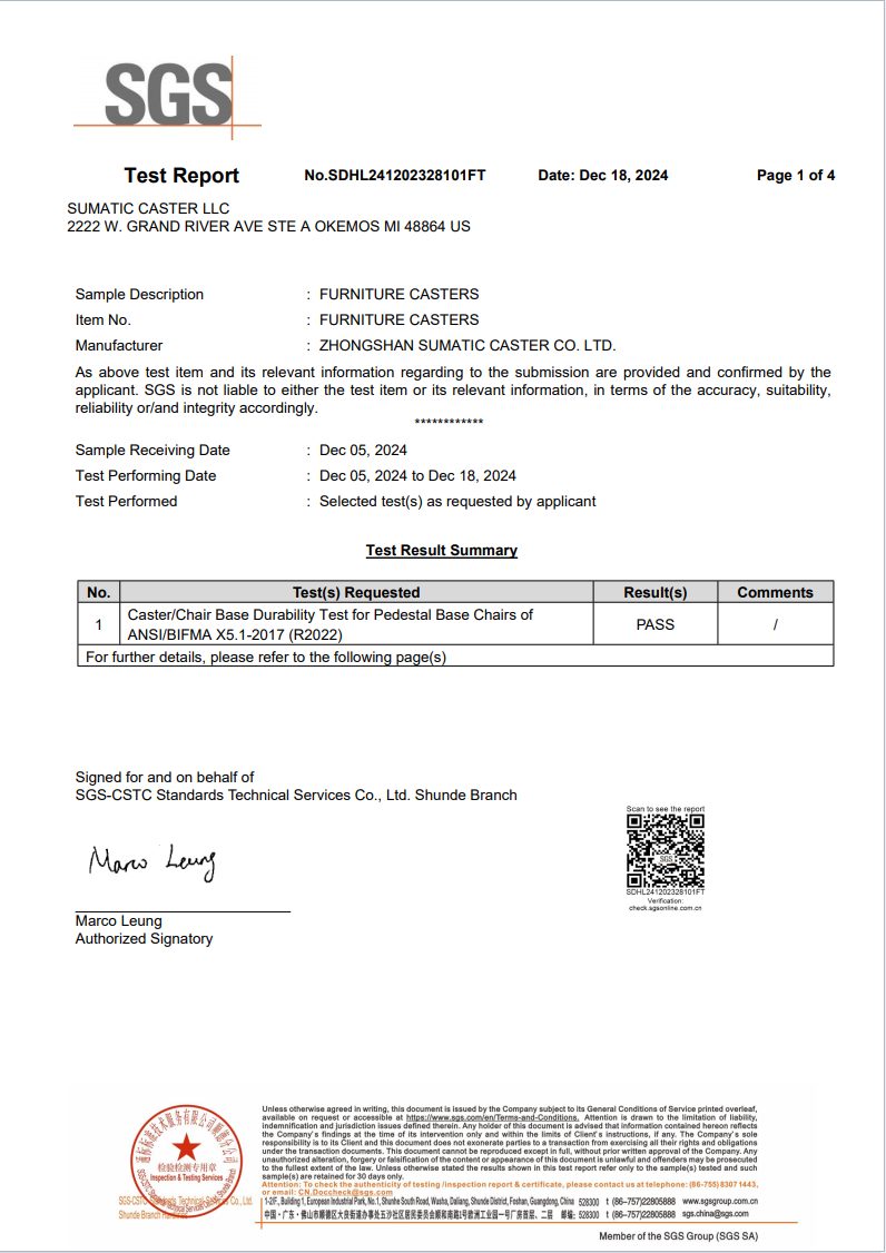 SGS Test Report