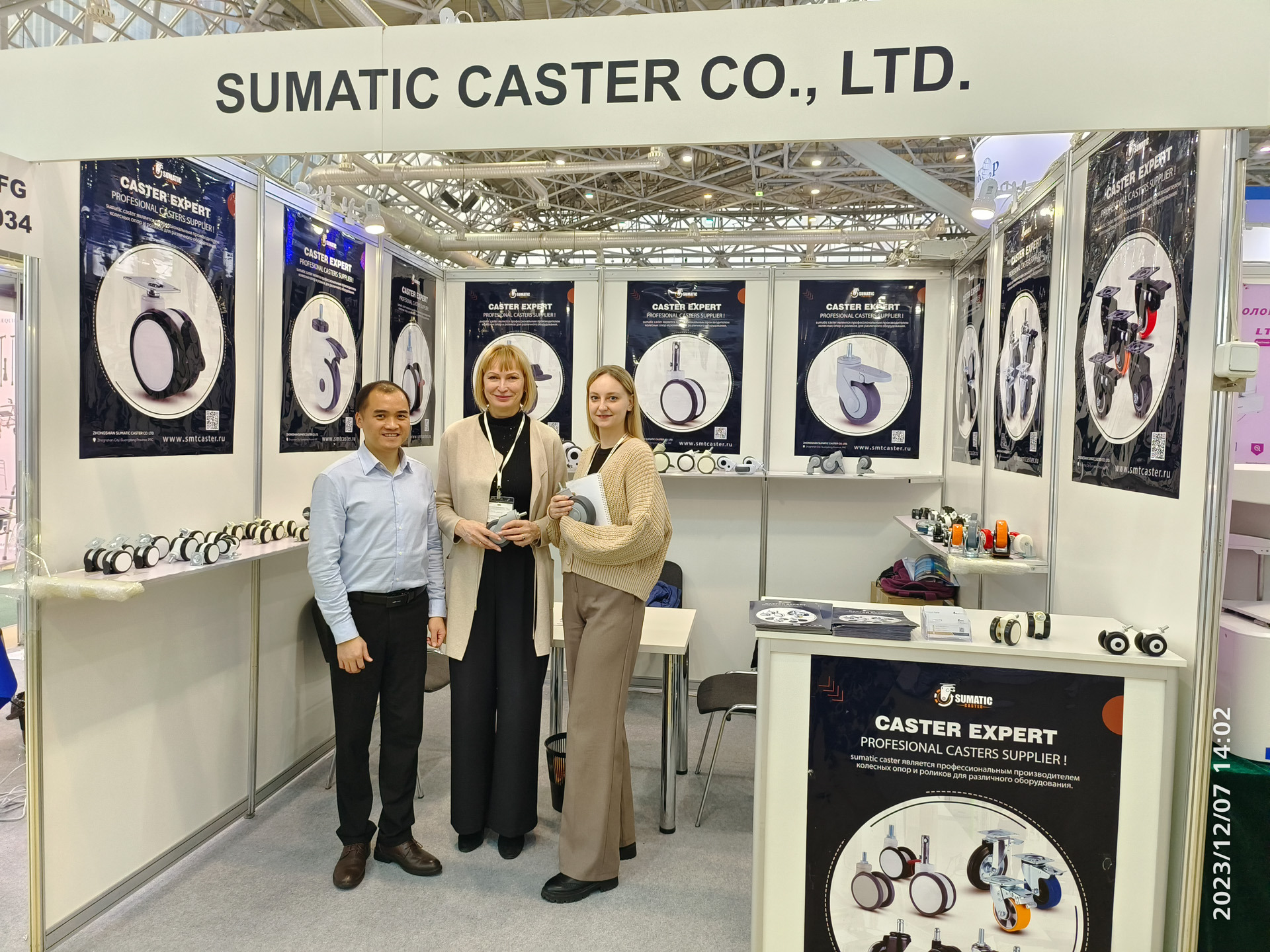 Exhibiting advanced industrial and AGV casters