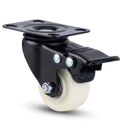 1.5-2.5 inch light 30-65kg white pvc top-plate caster wheel for office equipment