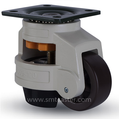1.5-3.5 inch heavy 1000kg grey foma top-plate caster wheel for heavy machinery