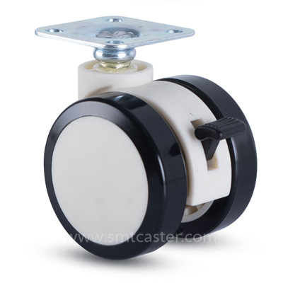 Light-Duty PVC Rigid Top-Plate Furniture Caster 1.5-2.5 inch