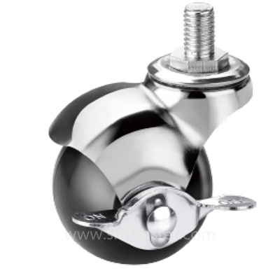 1.5-2.0 inch light 20-25kg grey tpr top-plate caster wheel for medical trolleys